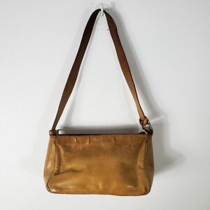 Vintage Aldo Tan Leather Shoulder Mini Bag Y2K